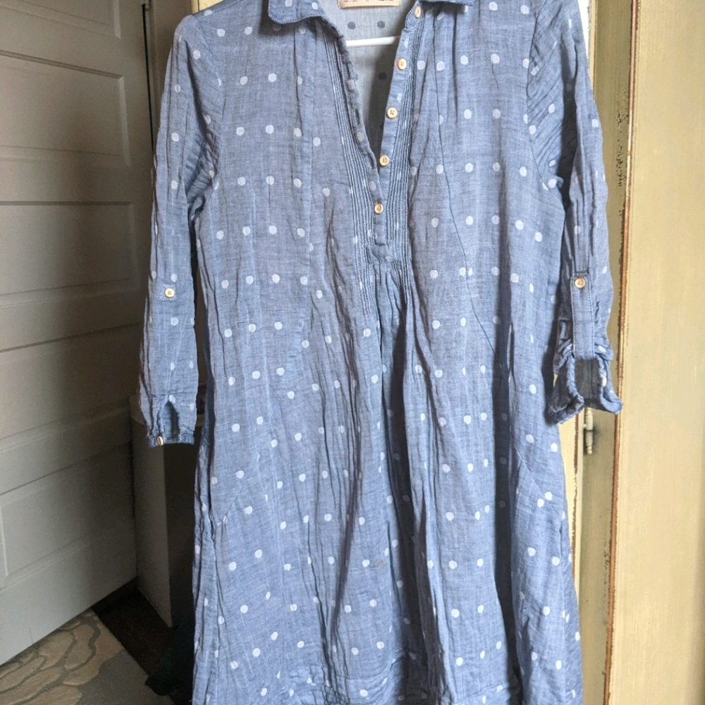 Anthropologie Isabella Sinclair Chambray Dress